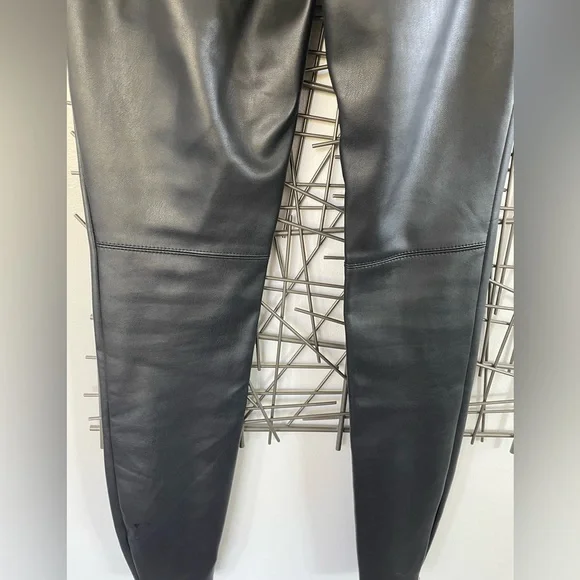 Black Free People Leather Pants - Picture 3 of 4